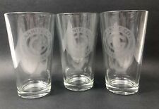 Granite City Brewery Vintage Clear Beer Glasses Lot of 3 picture