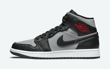 Nike Air Jordan 1 Mid Shadow Grey Red Black Particle Grey 554724-096 Mens GS New picture