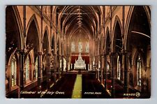 Boston, MA-Massachusetts, Cathedral Of The Holy Cross Interior, Vintage Postcard picture