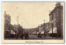 1907 Main Street Exterior Building Pendleton Oregon OR Vintage Antique Postcard picture