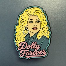 Dolly Parton Enamel Pin – Dolly Forever Glitter Country Music Pin picture