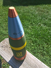 Military Shell 76mm 76G TNT M42 3d Printed With Stash Compartment M4A3E8,M10,M18 picture