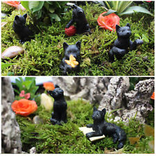 Black Cat Statuette Black Cat Decor Assorted Style 6Pcs For Garden picture