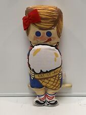 Vintage Eat-It-All Cone Advertising Plush Stuffed Doll 14” Ice Cream Promo picture