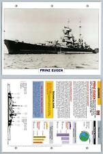 Prinz Eugen - 1938 - Cruisers - Atlas Warships Maxi Card picture