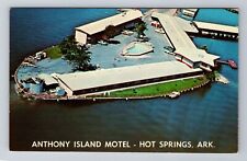 Hot Springs AR-Arkansas, Anthony Island Motel, Advertising, Vintage Postcard picture