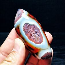 TOP 113G Natural Polished Silk Banded Agate Lace Agate Crystal Madagascar  L1156 picture