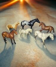 Lot Of 6 BREYER Vintage Traditional Horses White Black Brown Tan MIXED LOT picture