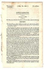 1838 Comte. Naval Affairs: Samuel Hambleton Reimbursement Funds Advanced picture