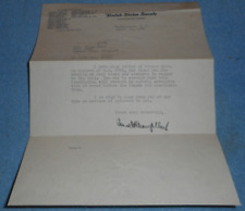1939 US Senate Finance Committee Letter Bennett Champ Clark Signed Autopen? picture