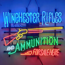Winchester Rifles Neon Sign For Store Shop Wall Window Display Decor 24x20 picture