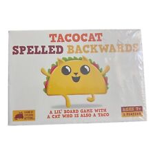 TACOCAT SPELLED BACKWARDS FAMILY CARD GAME 2 Players Ages 7+ New Factory Sealed picture