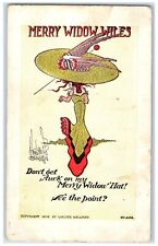 1909 Woman Merry Widow Wiles Walter Wellman Smith Centre Carmichael Postcard picture