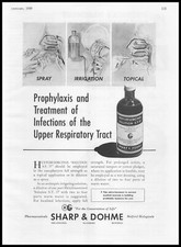1939 Sharp & Dohme Hexylresorcinol ST37 For Upper Respiratory Infection Print Ad picture