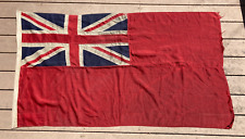 WW1 British United Kingdom Nautical Merchant Marine Naval Flag Red Ensign WOOL picture
