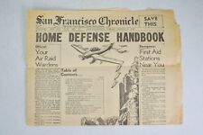 WWII San Fran Chronicle 1942 