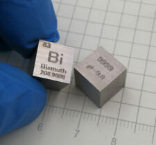 1Pcs Cube 10x10x10mm Bi Bismuth 9.8g Pure≥99.95% Carved Element Periodic Table picture