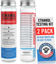 [2-Pack] Reusable Ethanol Testing Kit - Wide Mouth Fuel Test Bottle for E85 and  picture
