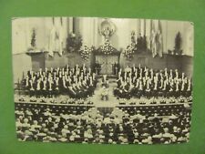Stockholm Concert Hall 1960 RPPC Postcard with Postage Stamp. picture