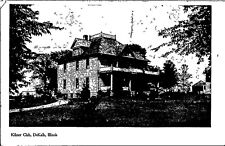 Vintage Postcard Kilmer Club DeKalb Illinois picture