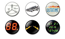 Back to the Future 25 or 38mm button badge / fridge magnet BTTF DeLorean 88 Flux picture