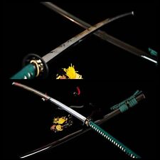 japanese nodachi katana clay tempered t10 steel blade with hazuya polished sword picture