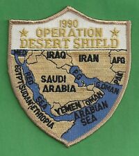 OPERATION DESERT SHIELD MILITARY CAMPAIGN PATCH MAP picture