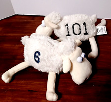 Lot of 2 Serta Sleep Number Sheep #101 and  #6 Plush Collectible picture