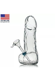Ideal Size 7.5inch Penis Glass  Glass Vase Bong Glass Water Filter Hookah picture