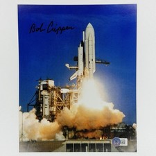 Robert Bob Crippen Space Shuttle Columbia Signed Autographed 8x10 Photo Beckett picture