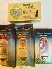 Lot of 4 Incense Vintage never used 1970's Gonesh no. 12 & olfactory 110 cones picture
