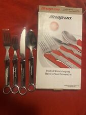 SNAP-ON 4pc FLATWARE SET Box End Wrench Steel Flatware picture