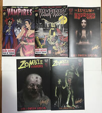 ASYLUM OF HORRORS comic lot   #1 NM/M Signed By Artist Frank Forte With COA picture