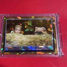 2023 Topps ROTJ Sapphire GOLD PARALLEL 03/15  UNDER ATTACK  #74 LEIA & WICKET picture