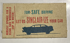 SINCLAIR H-C High Compression GAS PUMP Sinclair-Ize Car Unused Miracle Sponge picture