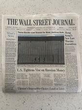 The Wall Street Journal Wednesday, March 20, 2024 Complete Print Newspaper (NEW) picture