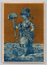 Soapine Woman Musroom Field Kendall Mfg Victorian Trade Card PV56 picture