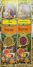 4 Packs Lemon And Strawberry Incense Olfactory Corp Total 80 Sticks 70's Unused picture