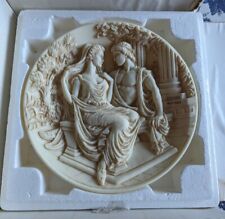 Bradex 1988 Greek Aphrodite & Adonis 3D Aggregate Marble Collector's Plate picture