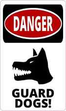 3x5 Danger Guard Dogs Magnet Magnetic Animal Sign Decal Vinyl Magnets Dog Signs picture