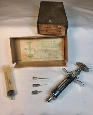 Vintage Veterinary Farm Agricultural Syringe Needle 10cc In Original Box picture