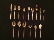 58 pcs Vintage National gold electroplated flatware Dunham pattern NEW picture