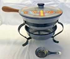 Vintage PETER MAX Stamped Chafing Dish / Fondue Pot ~ Excellent Condition picture