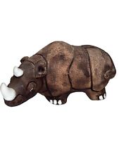 Vintage Casals of Peru Ceramic Rhinoceros Very Detailed Rhino picture