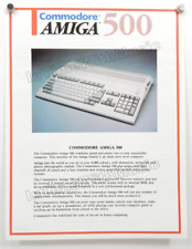 1987 COMMODORE AMIGA 500 Orig Catalog Brochure Wall Candy Not a Clipping NM picture