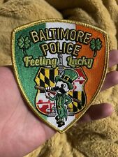 Baltimore City Police patch St. Patrick’s picture