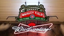 Chicago Cubs Wrigley Field 100 Year Neon Light Sign 24x20 Lamp Wall Decor picture