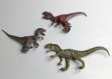 3 pc Lot of Schleich Dinosaurs Monolophosaurus Velociraptor Giganotosaurus picture