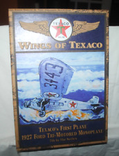 Wings of Texaco, 1927 FORD TRI-MOTORED MONOPLANE, die-cast metal coin bank, MIB picture