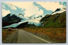 Worthington Glacier Roadway Near Valdez Alaska VINTAGE Postcard picture